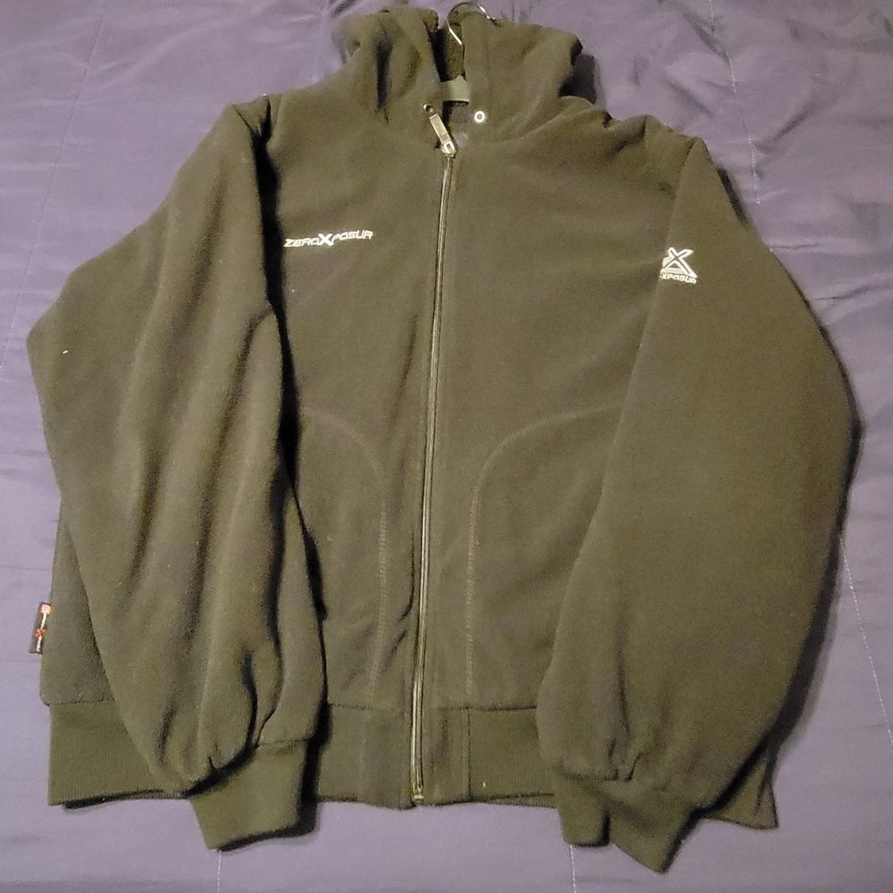 ZEROXPOSUR FLEECE ZIP UP. MENS SIZE L.